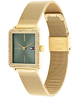 Tommy Hilfiger Women's Quartz Gold-Tone Stainless Steel Bracelet Watch, 21.3mm