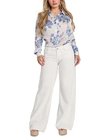 Guess Women's Printed Button-Front Shirt