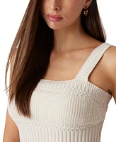 Guess Women's Cropped Erynn Knit Sweater Tank Top