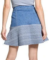 Guess Women's Elsie Mixed Media Skirt
