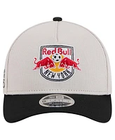 New Era Men's Gray New York Red Bulls 2025 Jersey Hook 9FORTY M-Crown Adjustable Hat