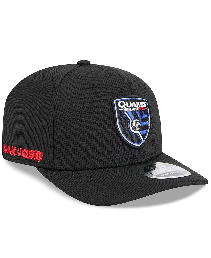 New Era Men's Black San Jose Earthquakes 2025 Jersey Hook 9SEVENTY Stretch-Snap Hat