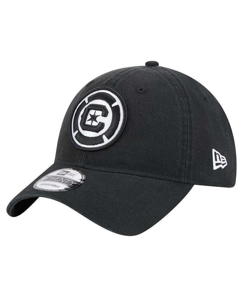 New Era Men's Black Chicago Fire 2025 Kickoff 9TWENTY Adjustable Hat