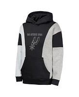Outerstuff Big Boys and Girls Black San Antonio Spurs Ace the Hole Pullover Hoodie