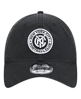 New Era Men's Black New York City Fc 2025 Kickoff 9TWENTY Adjustable Hat