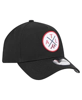 New Era Men's Black Atlanta Braves 9FORTY A-Frame Adjustable Hat
