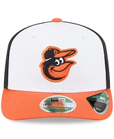 New Era Men's Black/Orange Baltimore Orioles Player Replica 9SEVENTY Adjustable Hat