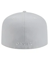 New Era Men's Gray Jersey Devils Color Pack A-Frame 59FIFTY Fitted Hat