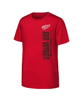 Outerstuff Big Boys and Girls Red Detroit Wings Atmosphere T-Shirt