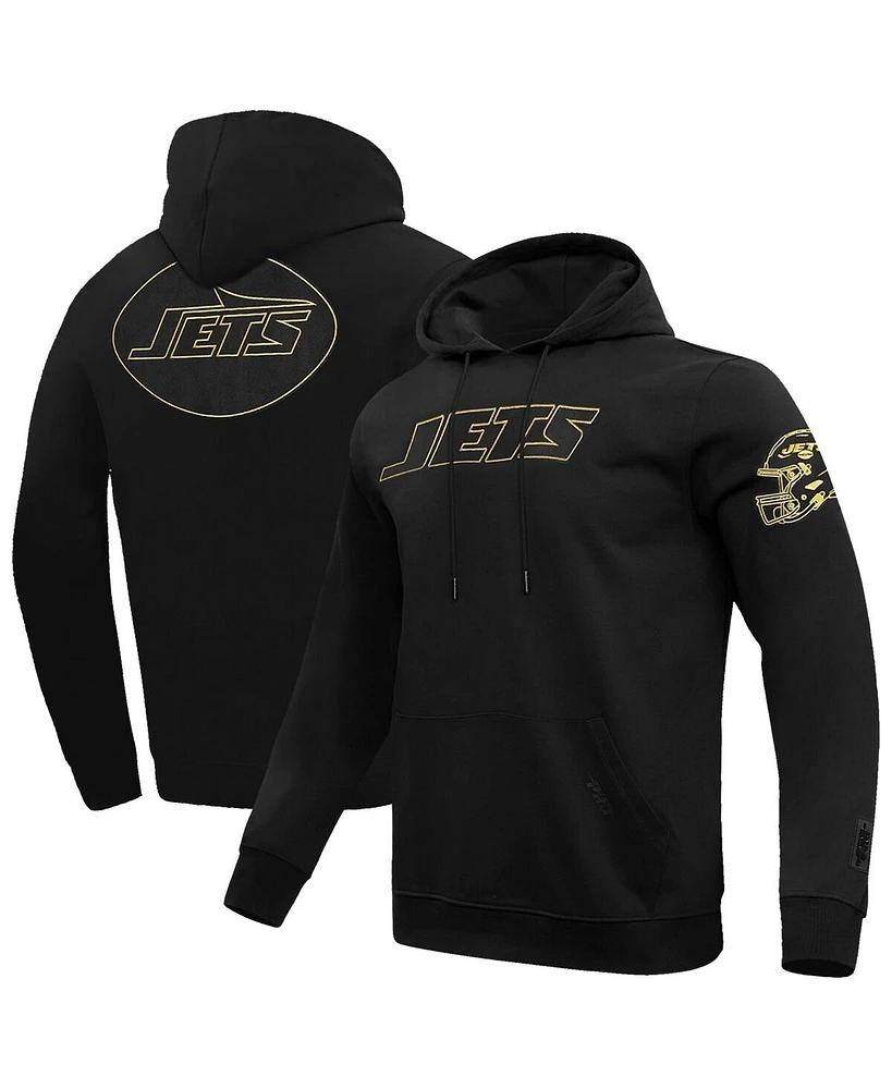 Pro Standard Men's Black New York Jets Classic Chenille Pullover Hoodie