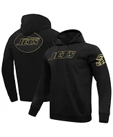 Pro Standard Men's Black New York Jets Classic Chenille Pullover Hoodie