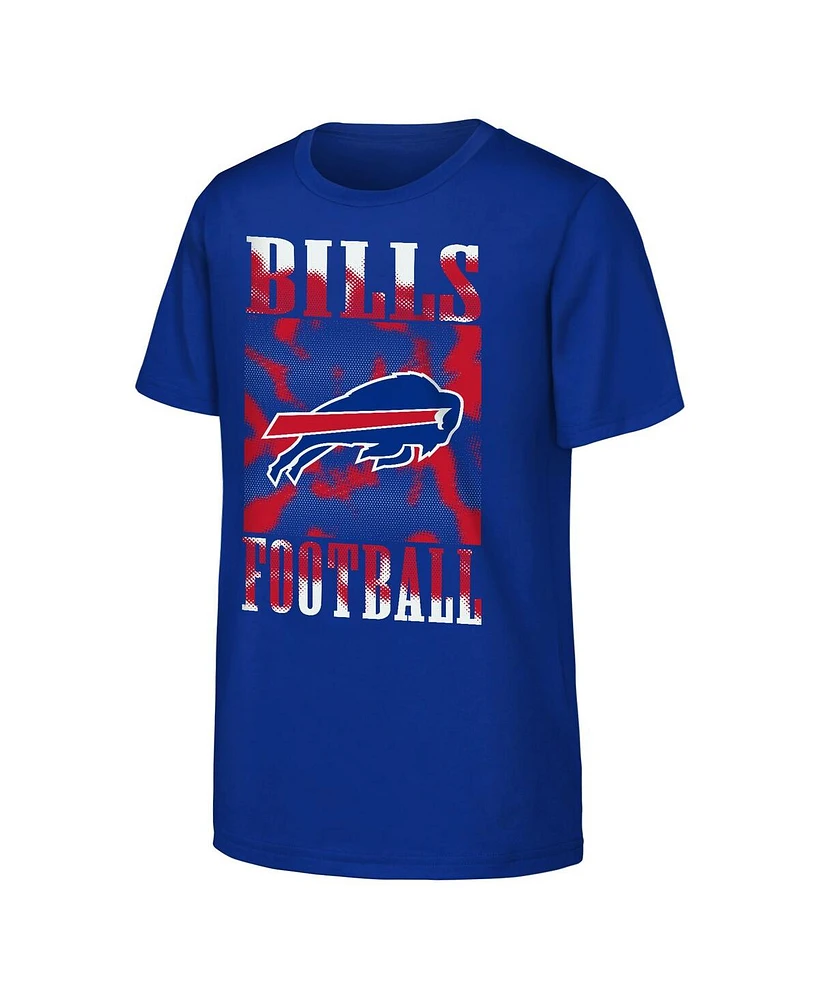 Outerstuff Big Boys and Girls Royal Buffalo Bills Garage Hero T-Shirt