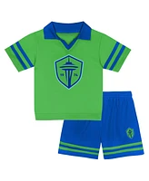 Outerstuff Toddler 2-Piece Green Seattle Sounders Fc Charming Dude Top and Short Set