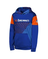 Outerstuff Big Boys and Girls Blue Fc Cincinnati Unbeatable Pullover Hoodie