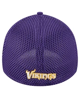 New Era Men's Purple Minnesota Vikings Game Day Linear 39THIRTY Flex Hat