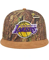 New Era Men's Camo/Brown Los Angeles Lakers Victory Grove Forest Sneaker Pin 9FIFTY Snapback Hat