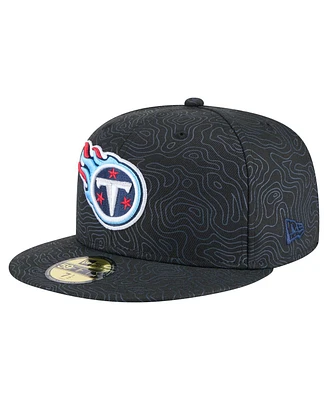 New Era Men's Black Tennessee Titans Geo 59FIFTY Fitted Hat