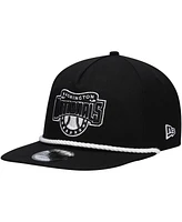 New Era Men's Black Washington Nationals Golfer Snapback Hat