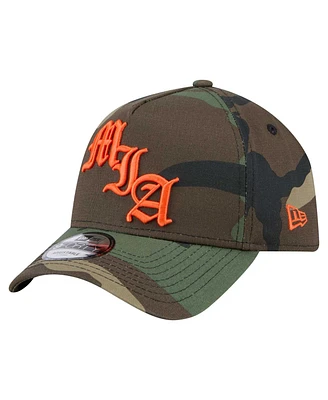 New Era Men's Camo Miami Dolphins Mystic Camo A-Frame 9FORTY Adjustable Hat