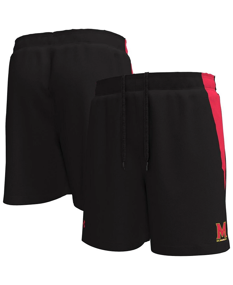 Under Armour Men's Black Maryland Terrapins Tech Vent Performance Shorts
