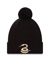 New Era Men's Black Philadelphia Union Jersey Hook Cuffed with Pom Knit Hat