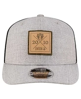 New Era Men's Heather Gray Philadelphia Union 9SEVENTY Coolera Stretch-Snap Adjustable Hat