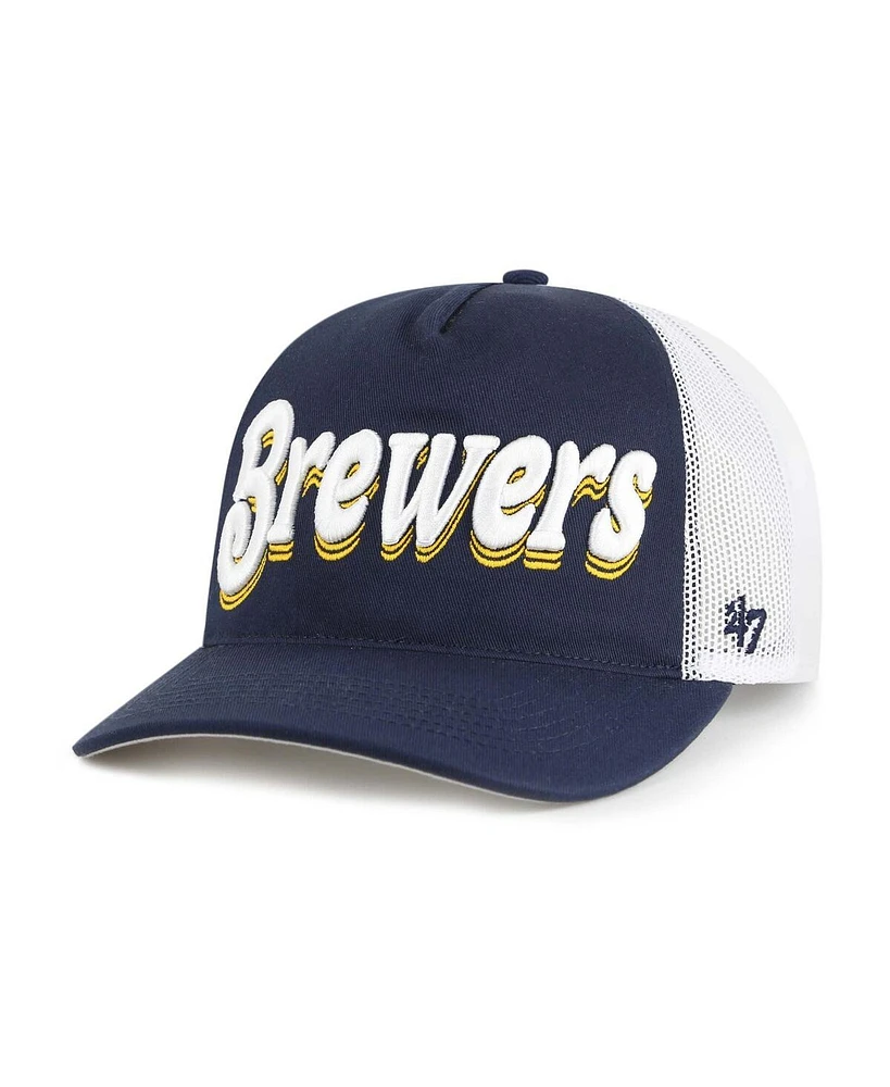 '47 Brand Women's Navy Milwaukee Brewers Biloxi Hitch Adjustable Hat