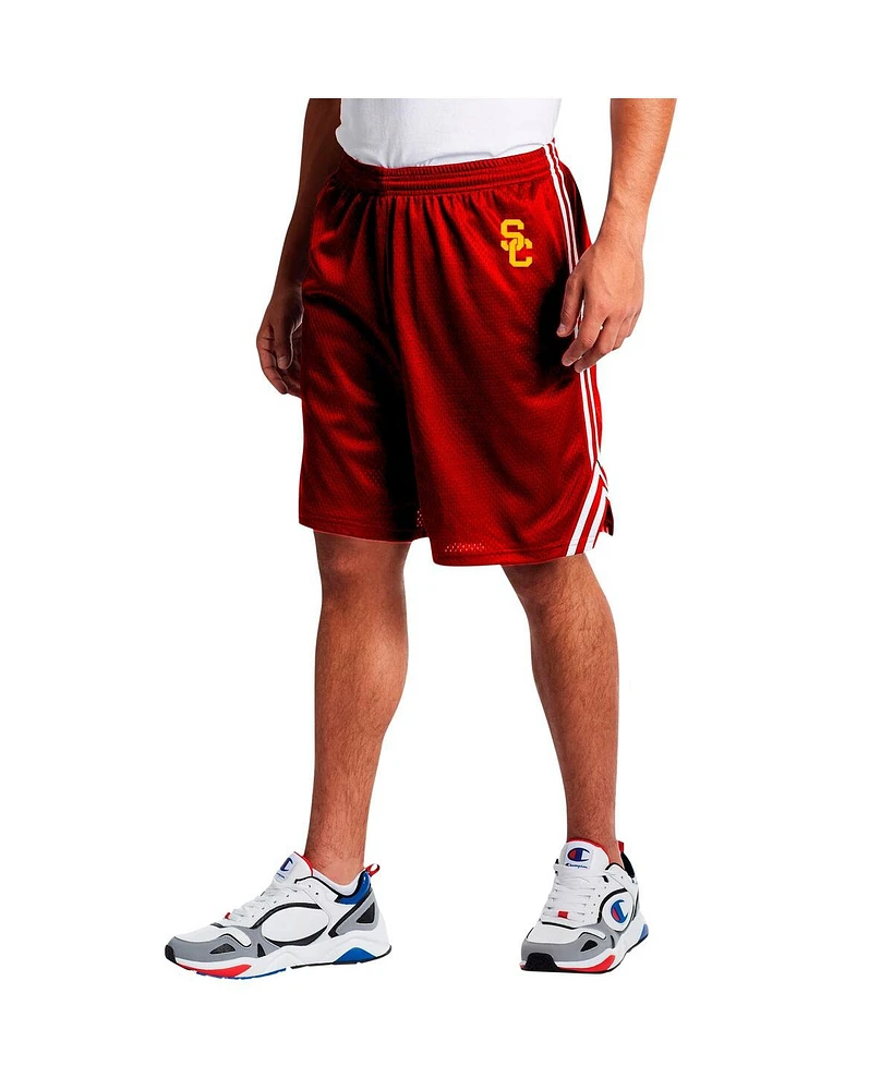 Fanatics Men's Cardinal Usc Trojans Big Tall Dual Stripe Mesh Shorts