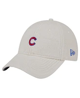 New Era Women's White Chicago Cubs Chrome Cozy 9FORTY Adjustable Hat