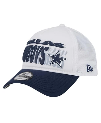New Era Toddler White Dallas Cowboys Team Printed A Frame 9FORTY Adjustable Hat