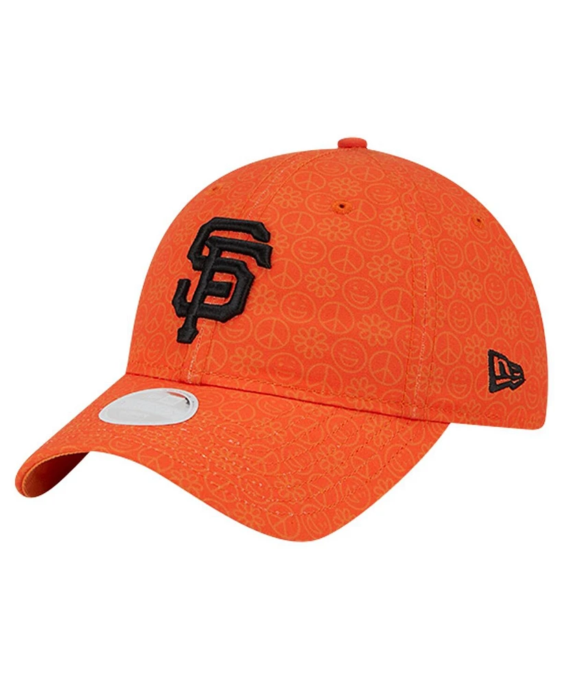 New Era Women's Orange San Francisco Giants Don't Worry 9TWENTY Adjustable Hat
