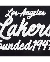 Pro Standard Women's Black Los Angeles Lakers Paint The City Cropped Pullover Sweatshirt