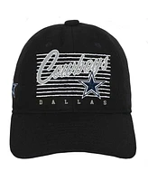 Outerstuff Big Boys and Girls Black Dallas Cowboys Retro Wooly Adjustable Hat