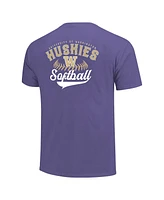 Image One Men's Purple Washington Huskies Softball Walk Off T-Shirt