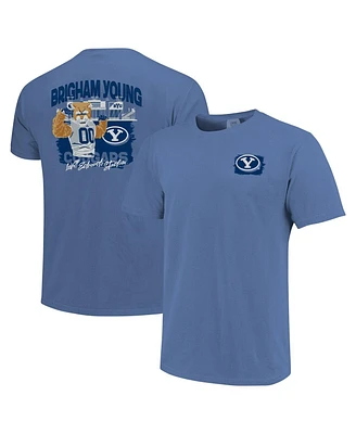 Image One Men's Royal Byu Cougars Hyperlocal Comfort Colors T-Shirt