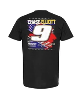 Hendrick Motorsports Team Collection Men's Black Chase Elliott Napa Patriotic Car T-Shirt