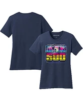 Checkered Flag Sports Women's Navy Daytona International Speedway 2025 500 Graphic T-Shirt