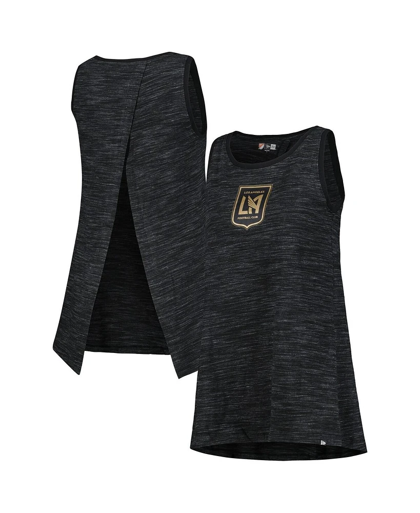 5th & Ocean Women's Black Lafc Athletic Cross Back Tank Top