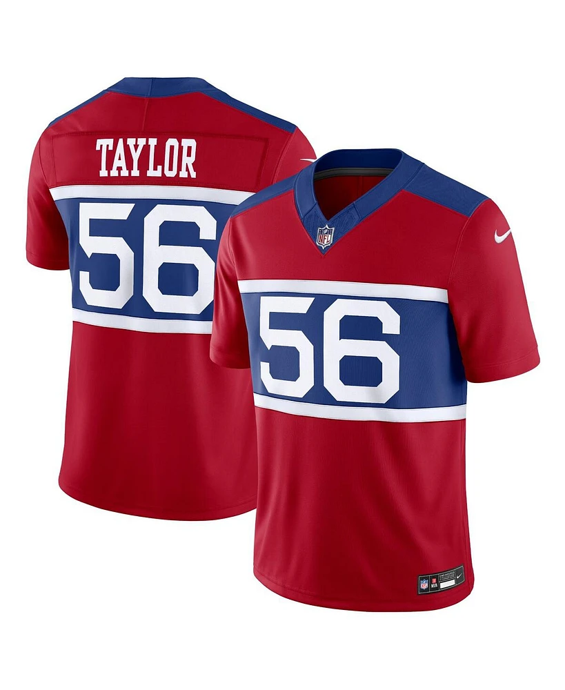 Nike Men's Lawrence Taylor Century Red New York Giants Alternate Vapor F.u.s.e. Retired Player Limited Jersey