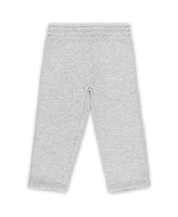 Outerstuff Baby Boys and Girls Navy/Heather Gray Cleveland Guardians Play by Pullover Hoodie Pants