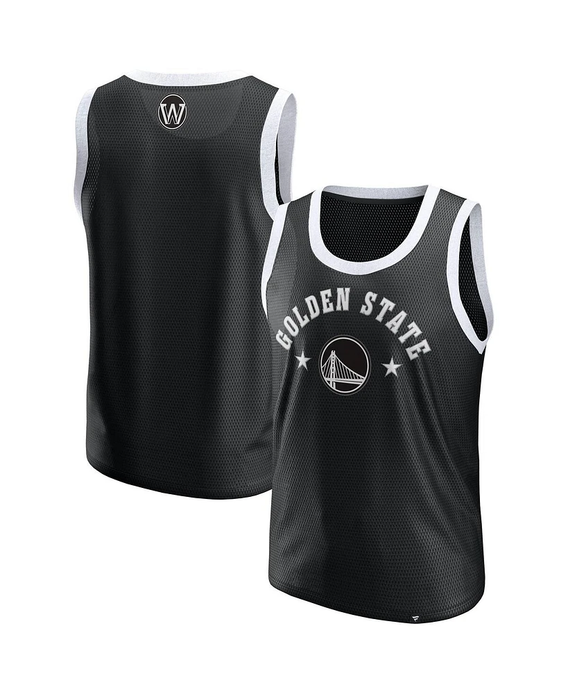 Fanatics Men's Black Golden State Warriors Mesh Tank Top