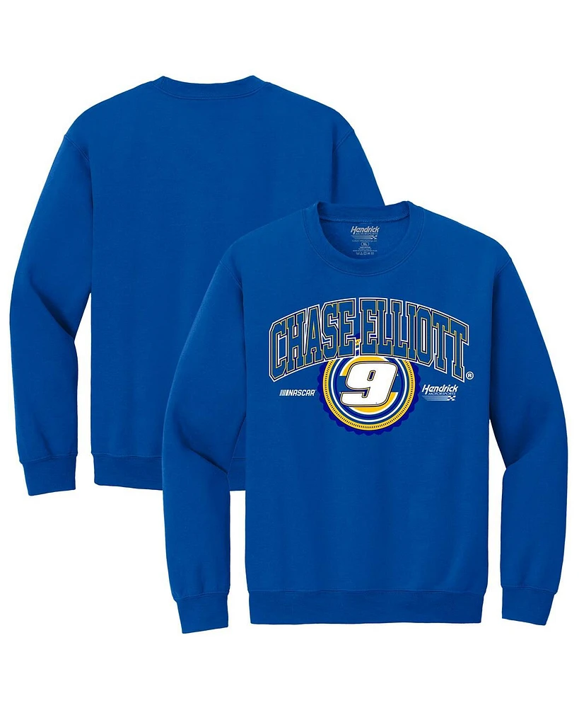 Hendrick Motorsports Team Collection Men's Royal Chase Elliott Name Number Sweatshirt