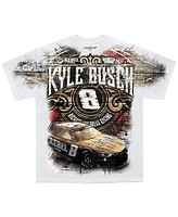 Richard Childress Racing Team Collection Men's White Kyle Busch 8 Rebel T-Shirt
