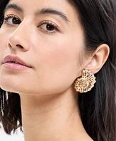 I.n.c. International Concepts Gold-Tone Shell Statement Stud Earrings, Exclusively at Macy's