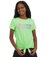 Champion Big Girls Tie-Front Logo T-Shirt