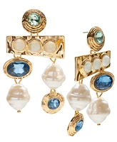 I.n.c. International Concepts Gold-Tone Mixed Stone Statement Earrings, Exclusively at Macy's