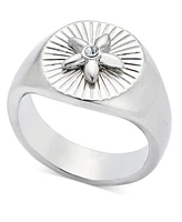 On 34th Rhodium-Plated Starfish Signet Ring, Exclusively at Macy's