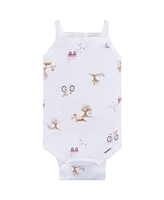 Gerber Baby Girls 4-Pack Sleeveless Onesies Bodysuits