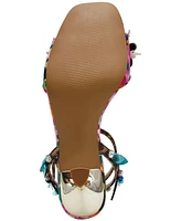 Betsey Johnson Women's Karra Flower-Embellished High-Heel Dress Sandals