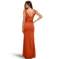 Pia Gladys Perey Women's V-Neck sheer Dress